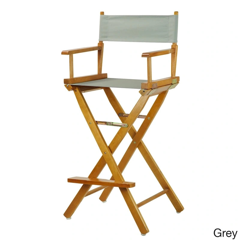 Chaise de réalisateur 76 cm en chêne miel