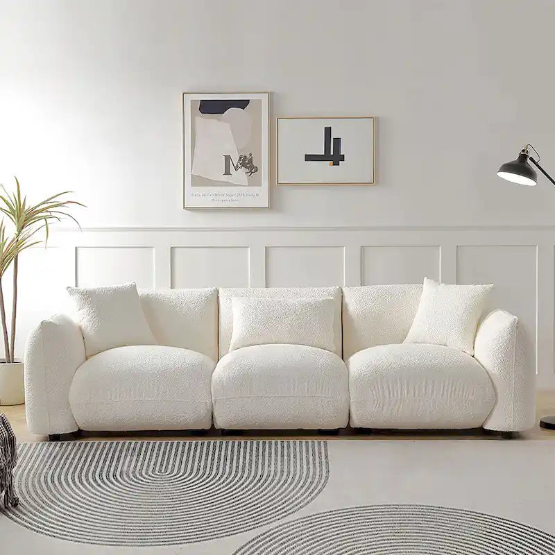 Canapé 3 places moderne du milieu du siècle pour salon et chambre