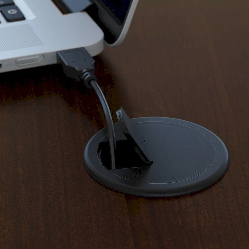 Bureau d'angle en L pour droitier avec tiroirs