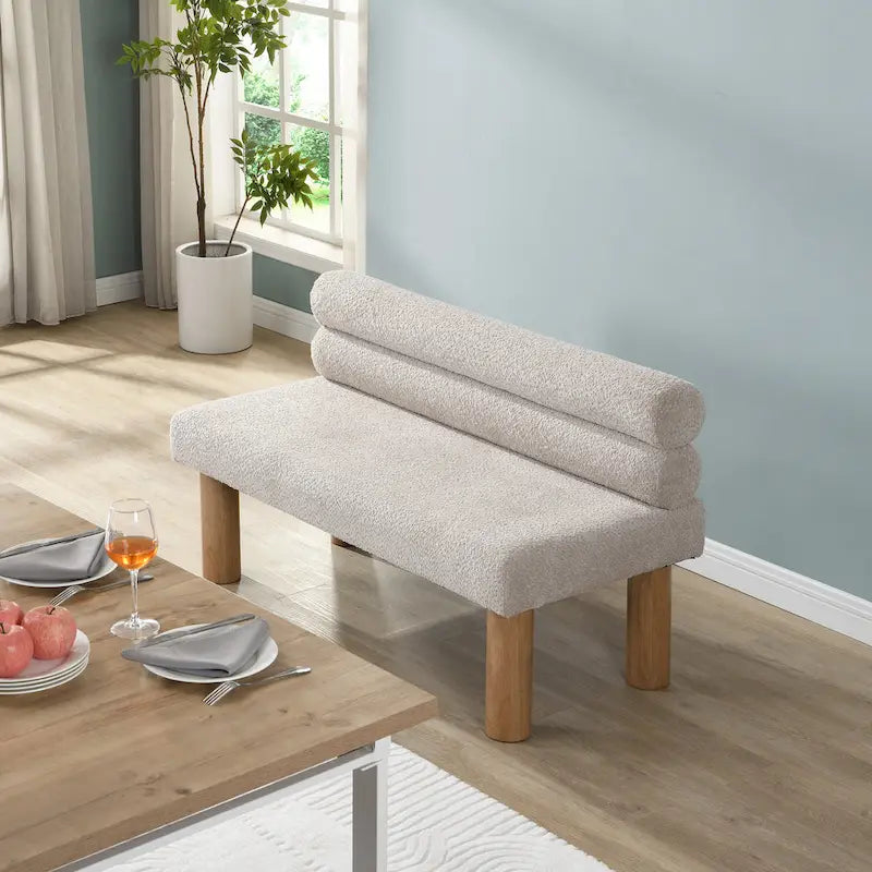 Banc de salle à manger capitonné