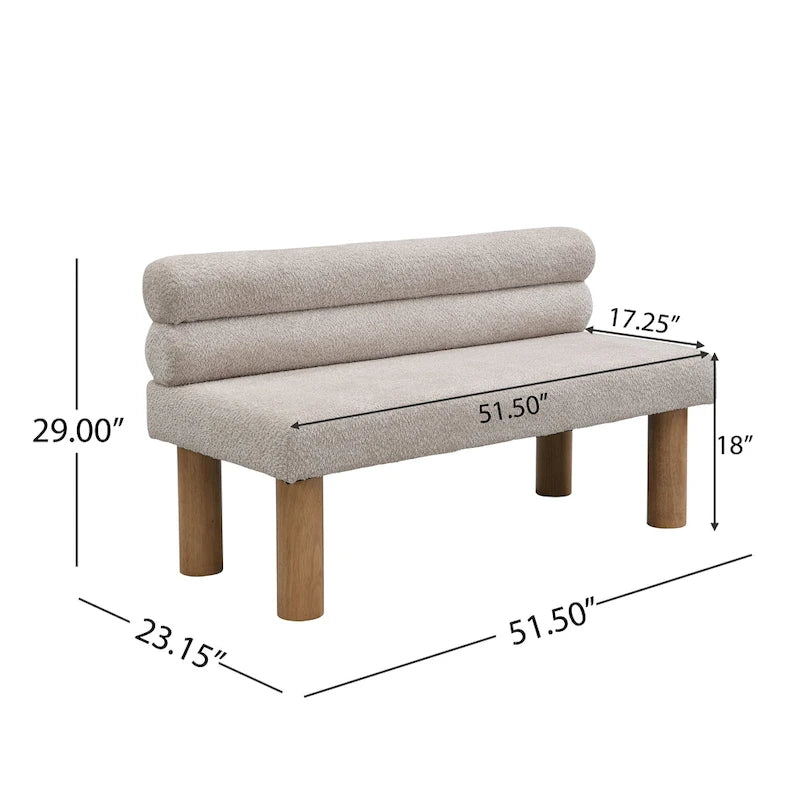 Banc de salle à manger capitonné