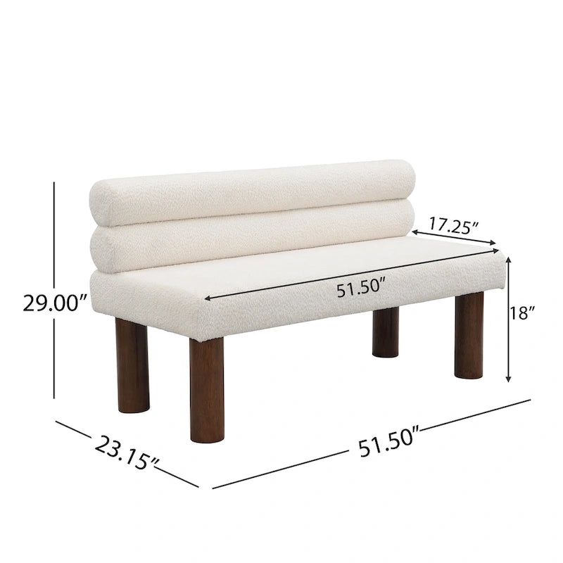 Banc de salle à manger capitonné