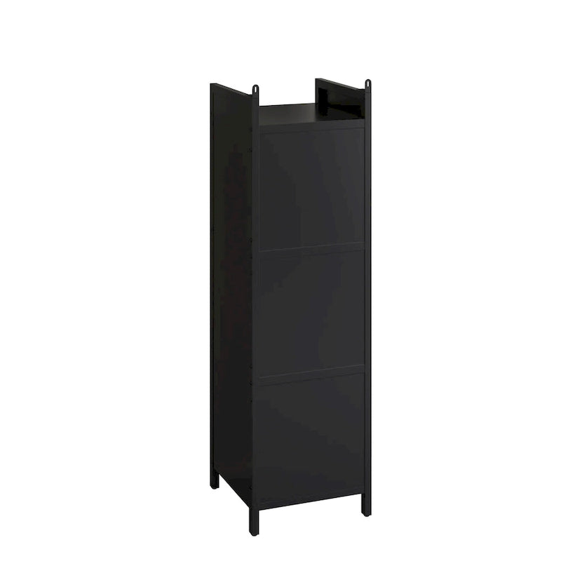 Meuble de Rangement Moderne en Verre avec Portes pour Entrée, Salon, Salle de Bain et Salle à Manger