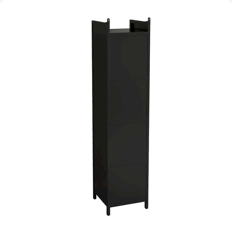 Meuble de Rangement Moderne en Verre avec Portes pour Entrée, Salon, Salle de Bain et Salle à Manger