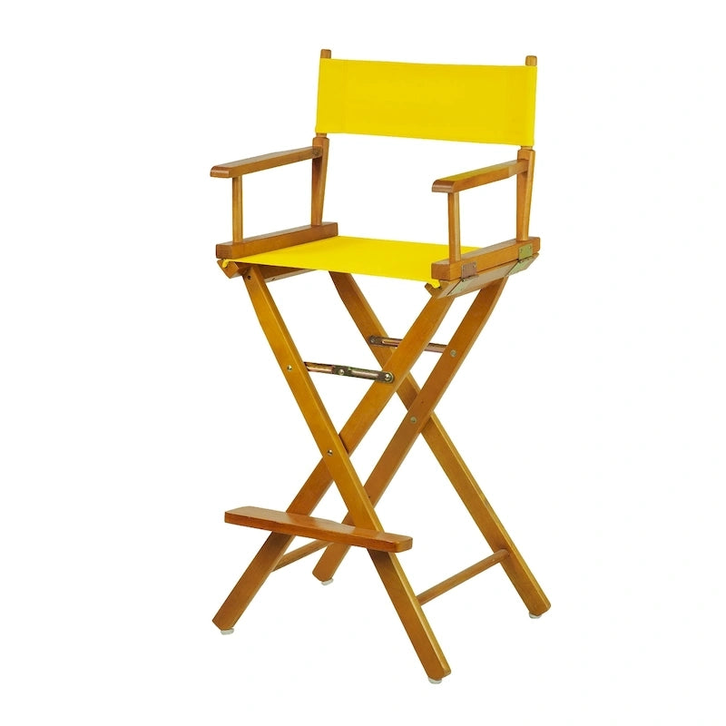 Chaise de réalisateur 76 cm en chêne miel