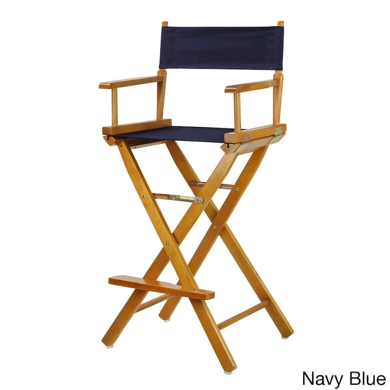 Chaise de réalisateur 76 cm en chêne miel