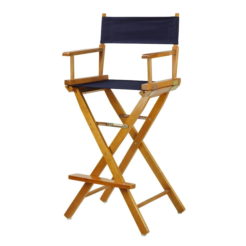 Chaise de réalisateur 76 cm en chêne miel