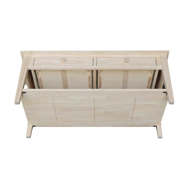 Table basse en parbois massif – 122 cm L x 61 cm P x 48 cm H