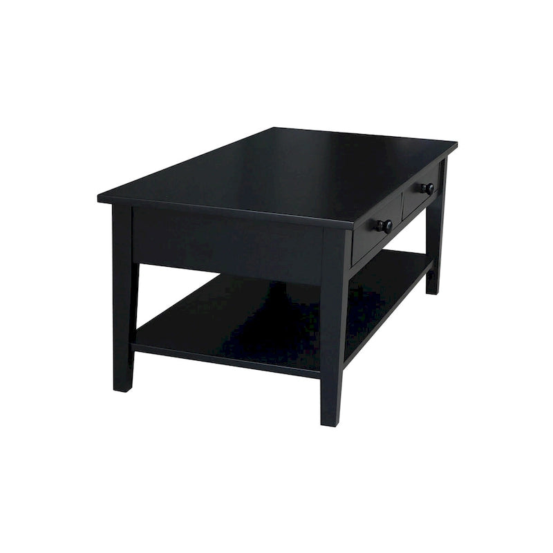 Table basse en parbois massif – 122 cm L x 61 cm P x 48 cm H