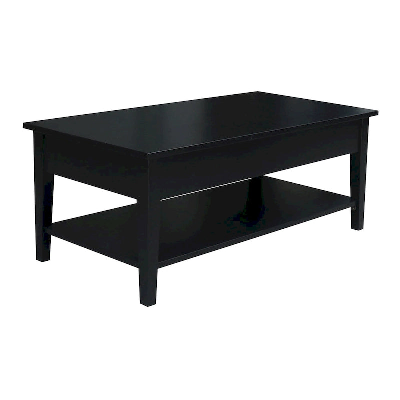 Table basse en parbois massif – 122 cm L x 61 cm P x 48 cm H