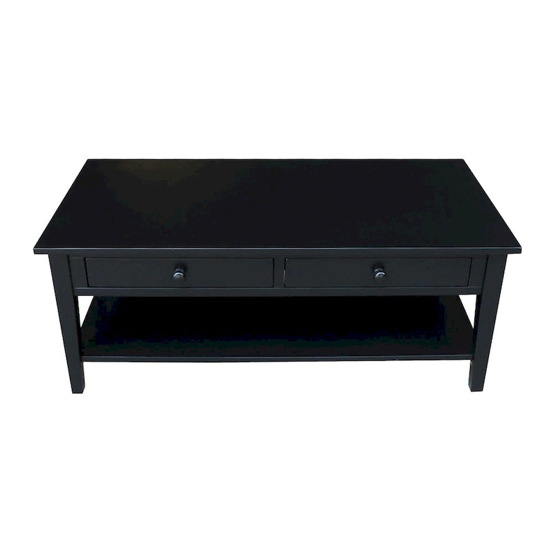 Table basse en parbois massif – 122 cm L x 61 cm P x 48 cm H