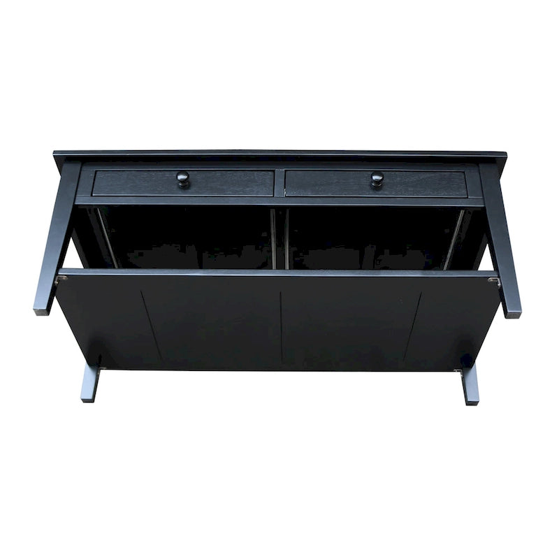 Table basse en parbois massif – 122 cm L x 61 cm P x 48 cm H