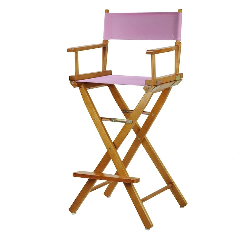 Chaise de réalisateur 76 cm en chêne miel