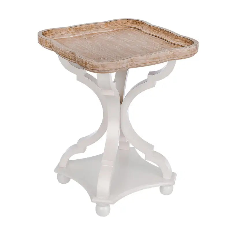 Rustic Farmhouse Tray Top End Table