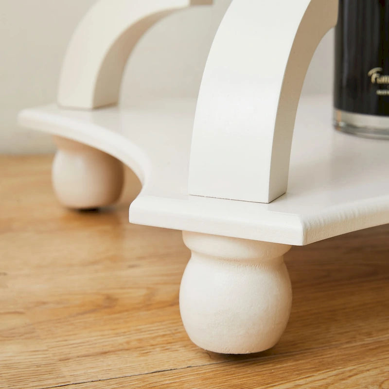 Table d'appoint avec plateau de style rustique ferme