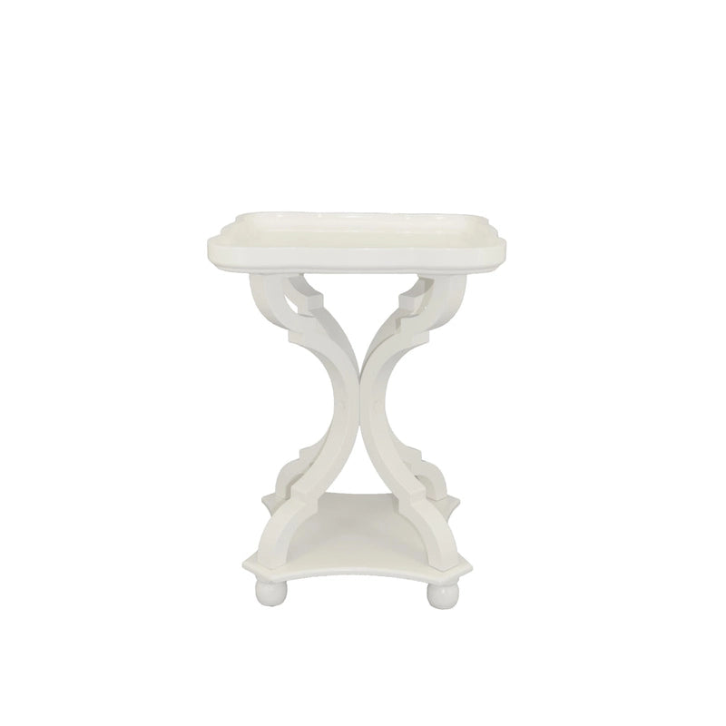 Table d'appoint avec plateau de style rustique ferme