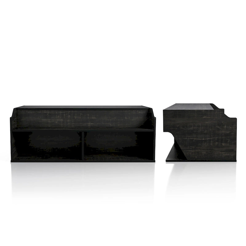 Table basse relevable en chêne noir de transition de 44 pouces