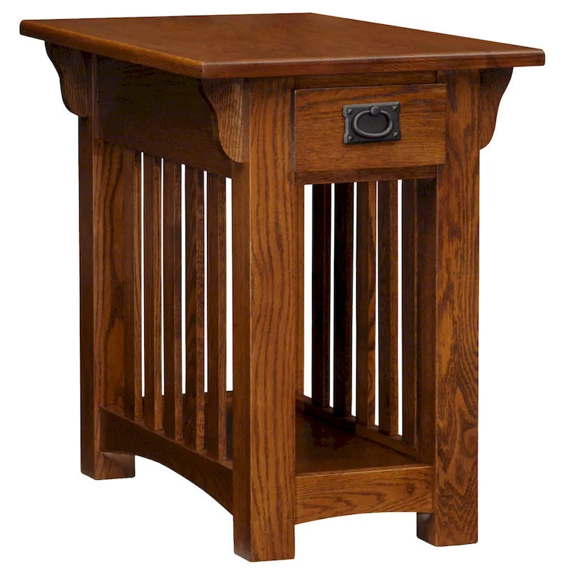 Mission Style End Table with Drawer