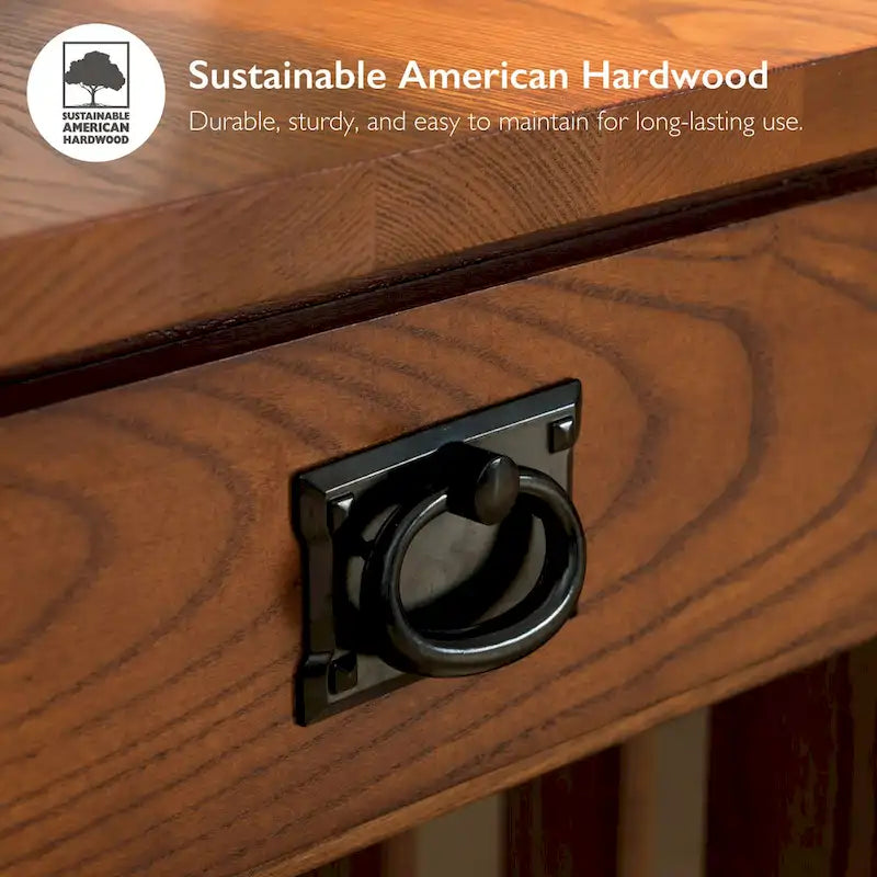 Mission Style End Table with Drawer