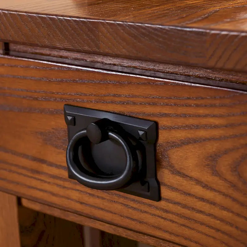 Mission Style End Table with Drawer