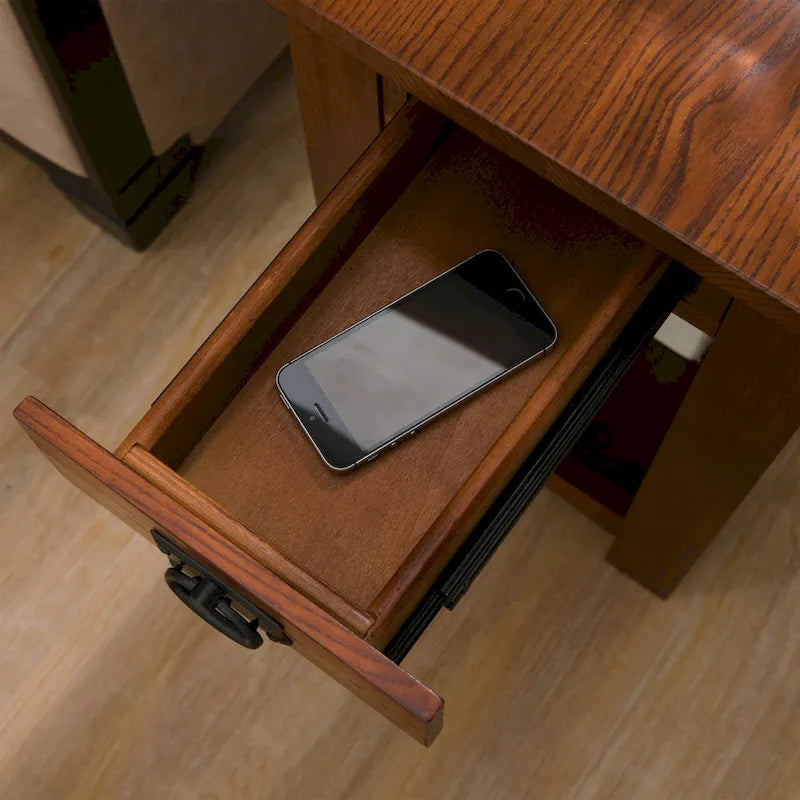 Mission Style End Table with Drawer