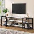 3-Tier TV Stand Entertainment Center with Metal Frame