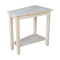Table d'appoint en bois d'hévéa massif