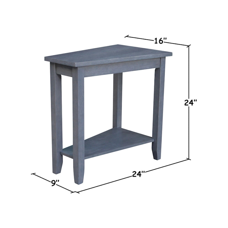 Table d'appoint en bois d'hévéa massif