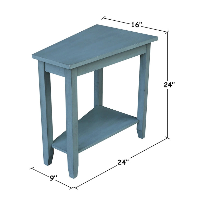 Table d'appoint en bois d'hévéa massif