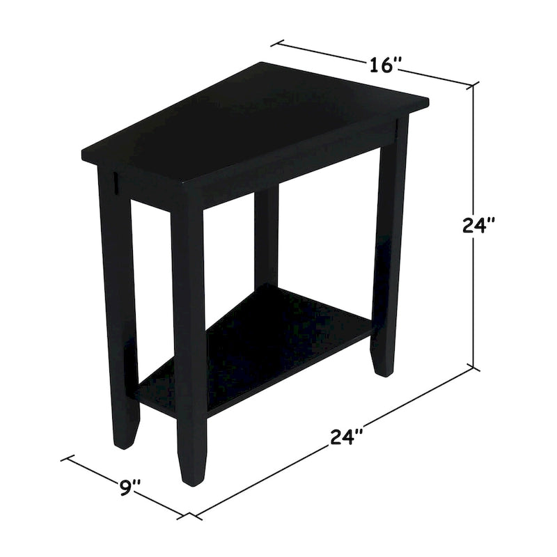 Table d'appoint en bois d'hévéa massif