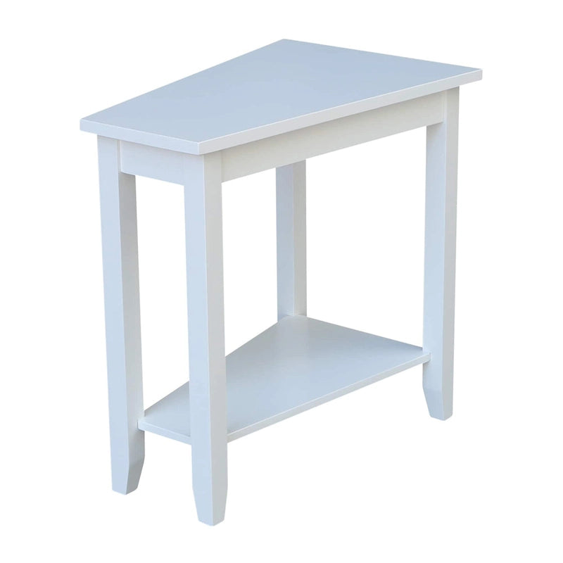 Table d'appoint en bois d'hévéa massif