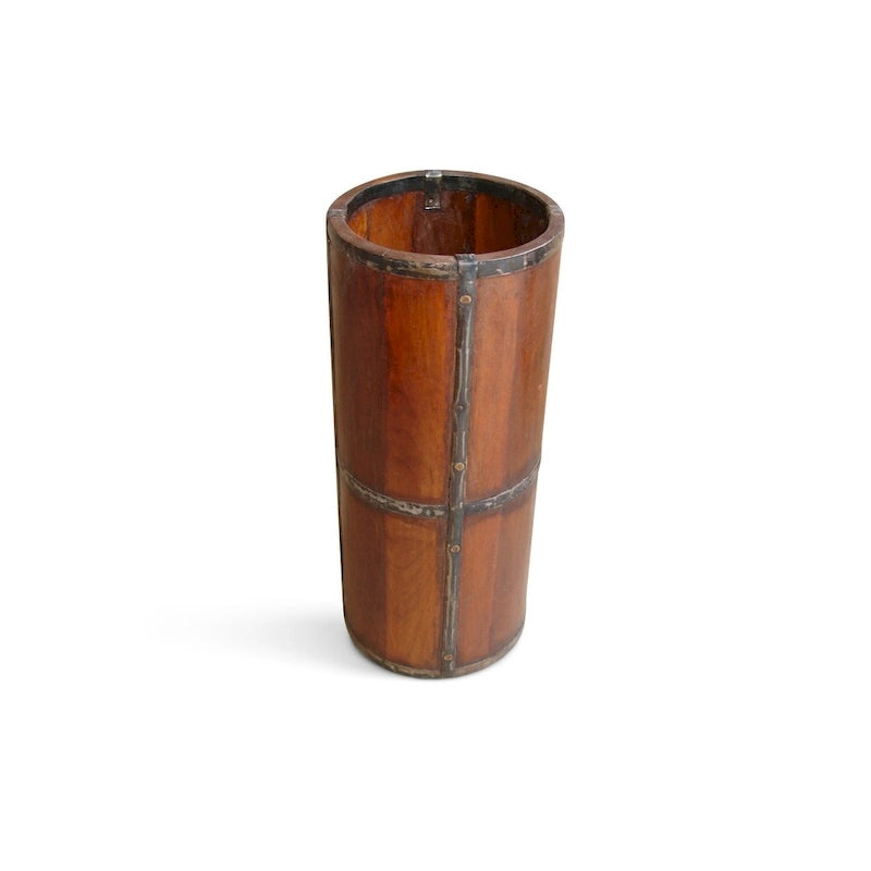 Handmade Rustic Wood Umbrella Stand