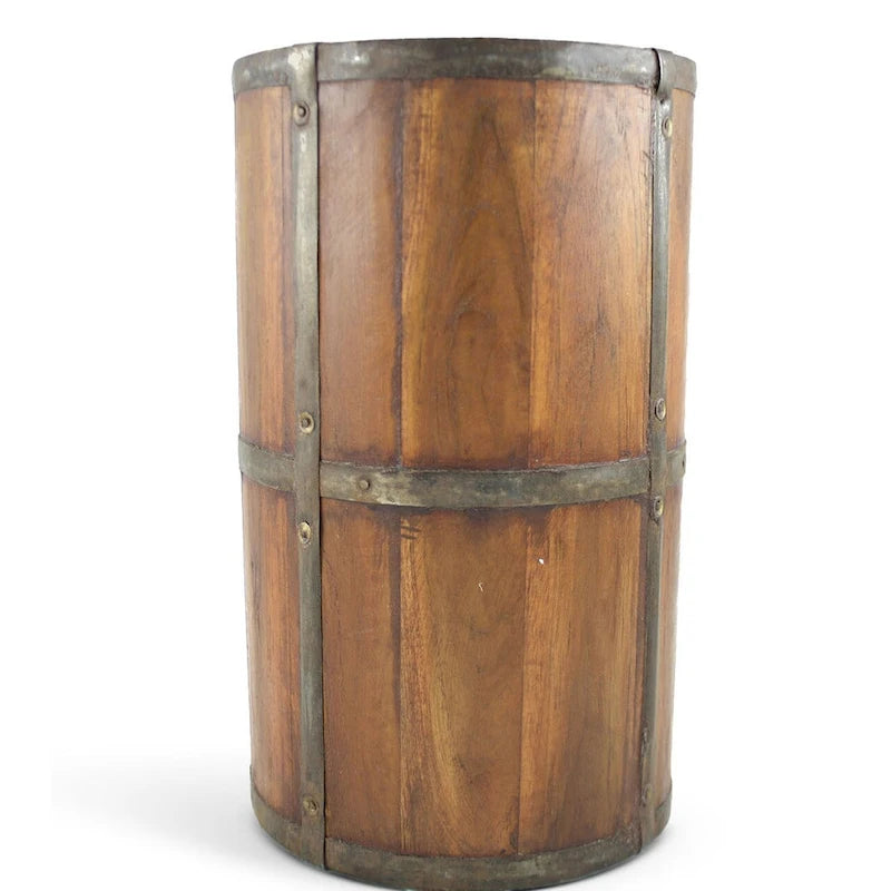 Handmade Rustic Wood Umbrella Stand