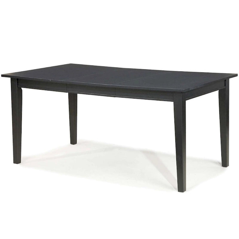 Table à manger extensible peu encombrante 48-66 pouces en finition bois noir ébène - 48-66L x 36W x 30H po.
