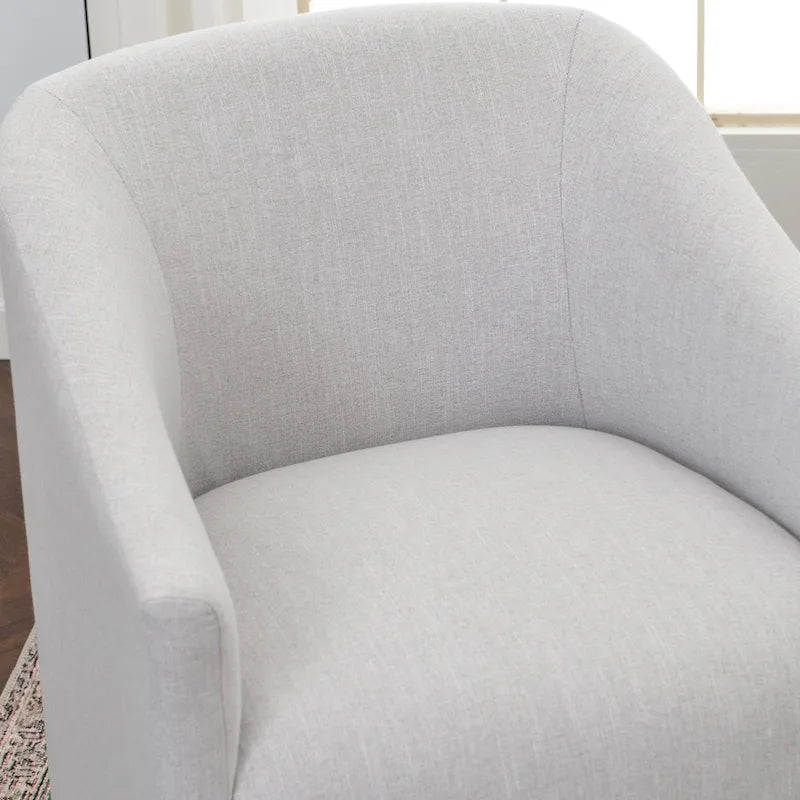 Fauteuil de salle à manger roulant tapissé de tissu de performance