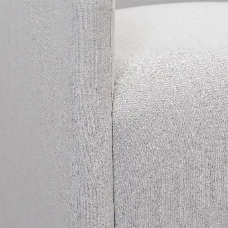 Fauteuil de salle à manger roulant tapissé de tissu de performance
