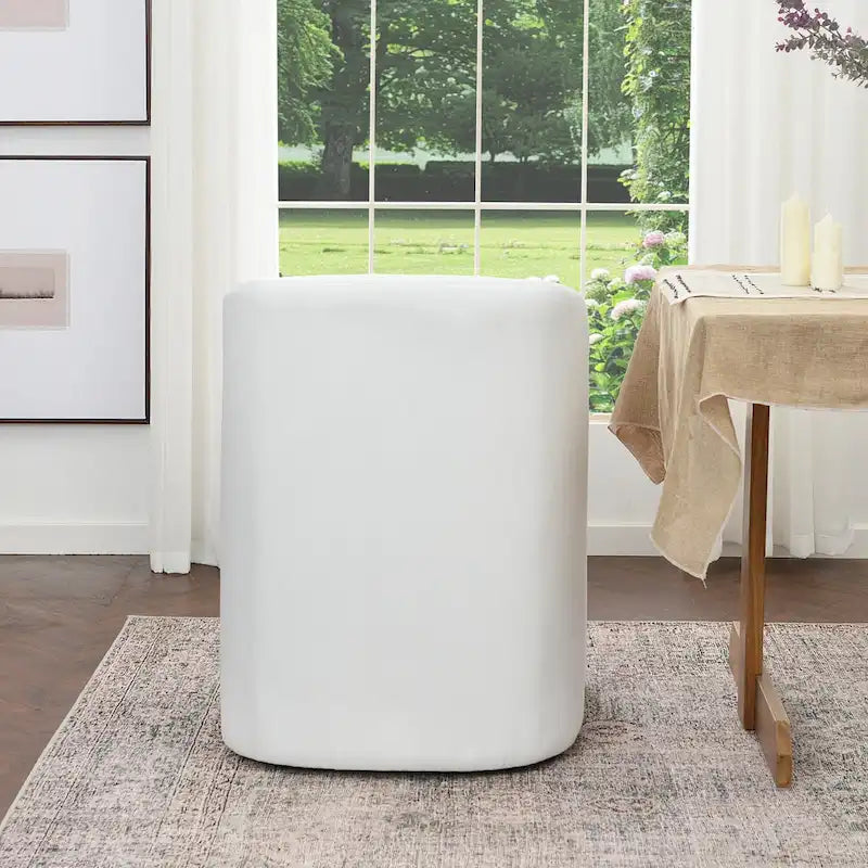 Fauteuil de salle à manger roulant tapissé de tissu de performance