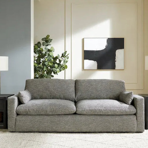 Signature Design by Ashley Dramatic Gray Sofa - 90W x 42D x 36H