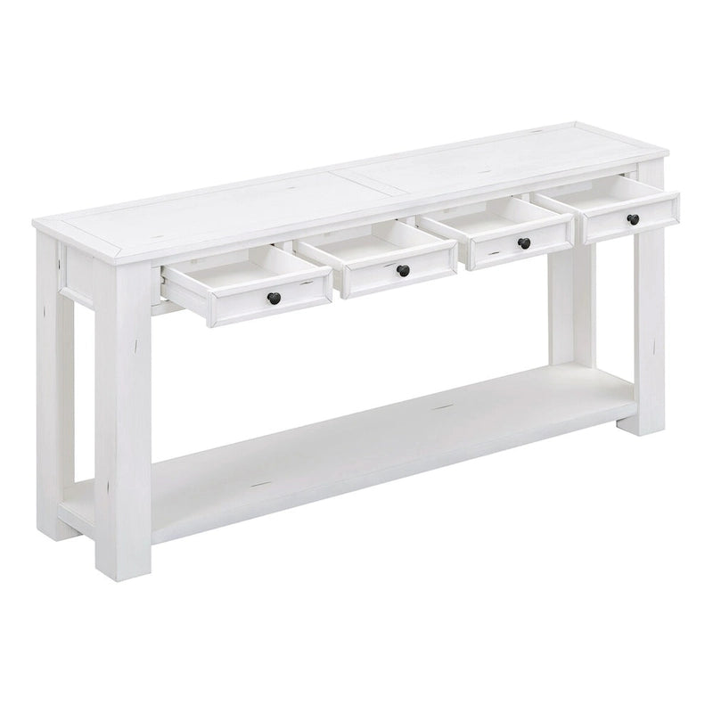 Entryway Console Table Sofa Table with Storage Drawers and Bottom Shelf