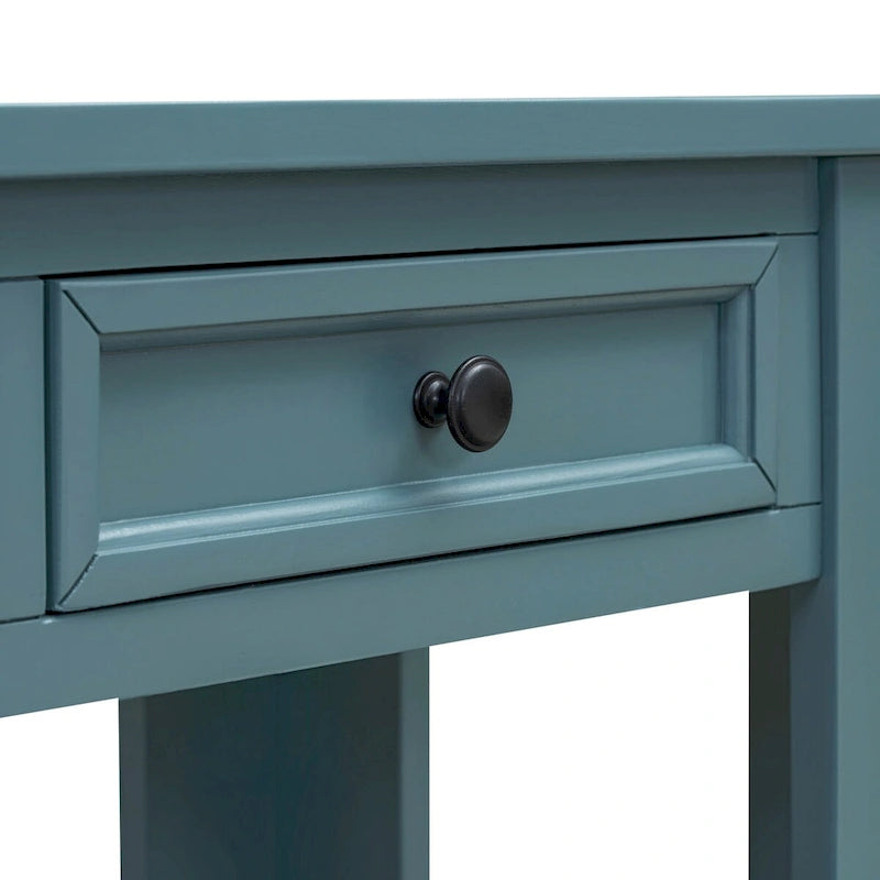 Entryway Console Table Sofa Table with Storage Drawers and Bottom Shelf