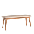 Banc de salle à manger tapissé, effilé, moderne, danois et norvégien
