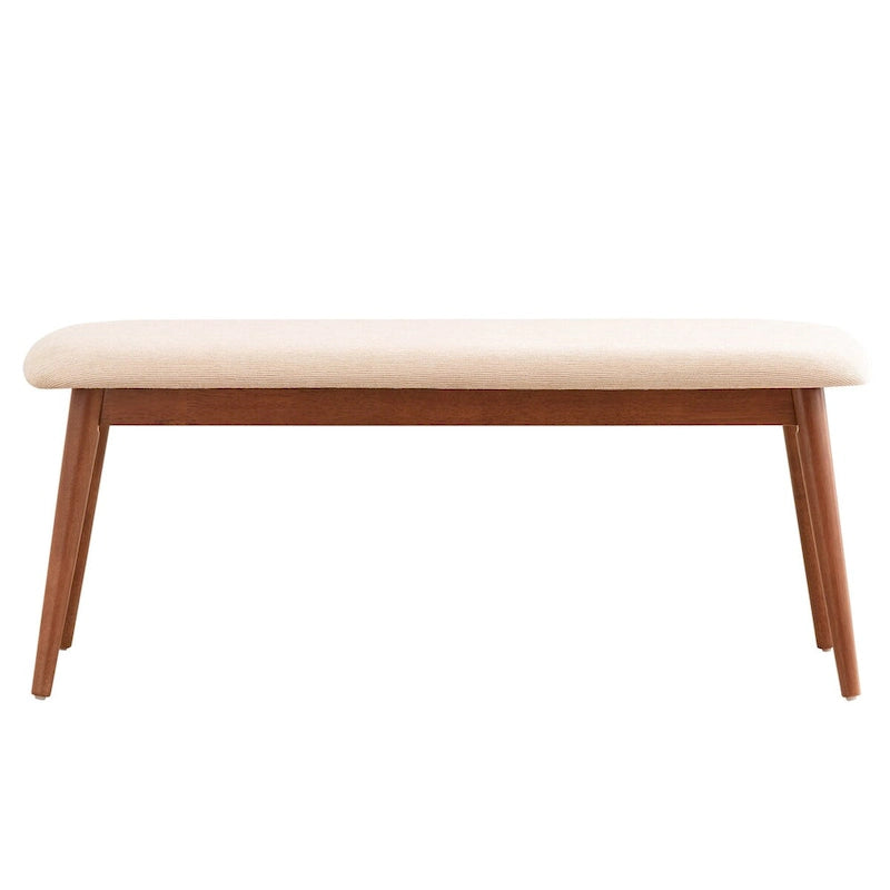Banc de salle à manger tapissé, effilé, moderne, danois et norvégien