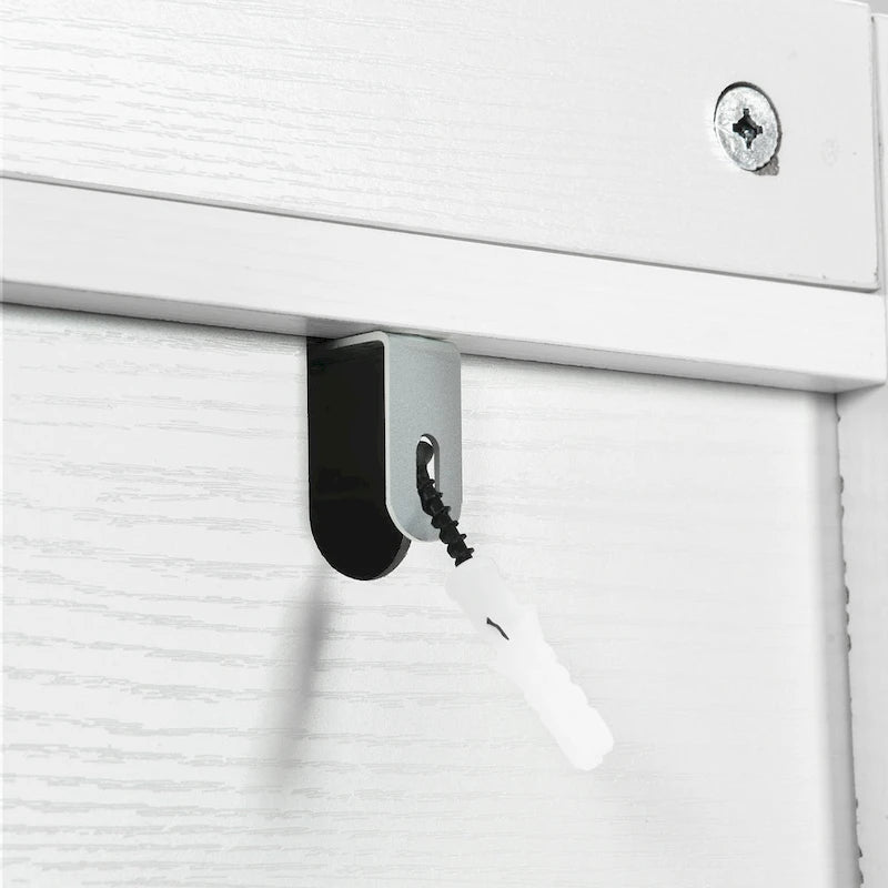 Meuble de rangement pour toilettes avec porte coulissante de style grange