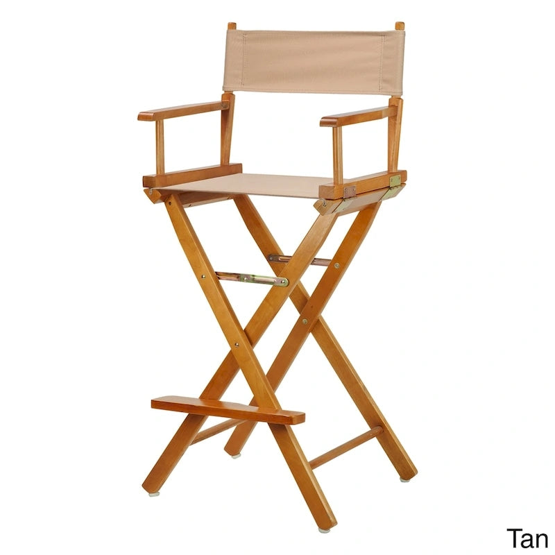 Chaise de réalisateur 76 cm en chêne miel