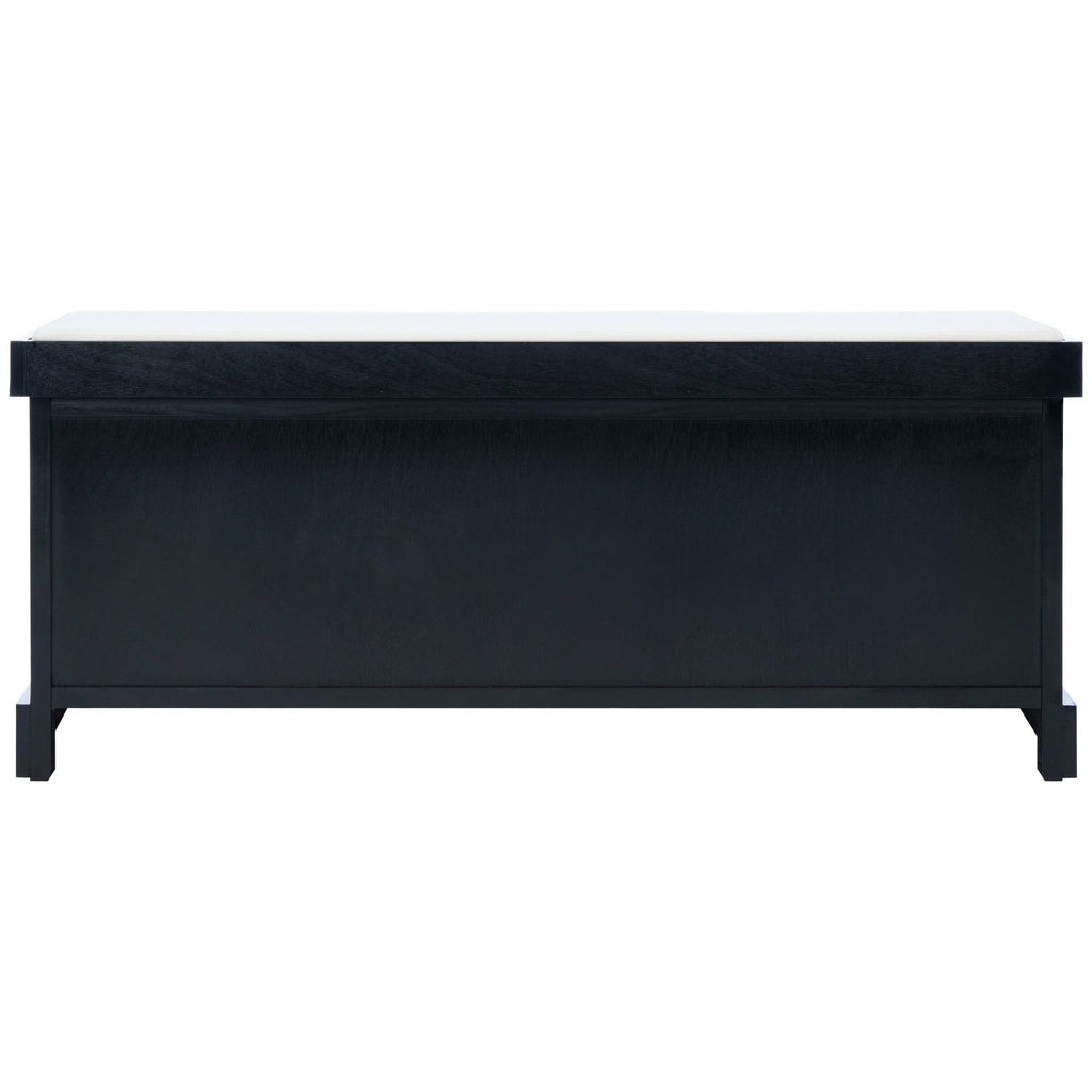Banc de rangement SAFAVIEH Fiorello avec coussin et 3 tiroirs - 47,3 L x 15 P x 19 H - 47 L x 15 P x 19 H