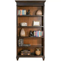 Bibliothèque ouverte Hartford 78 po, brun - Martin Furniture : Rangement en bois à 5 étagères, arche supérieure